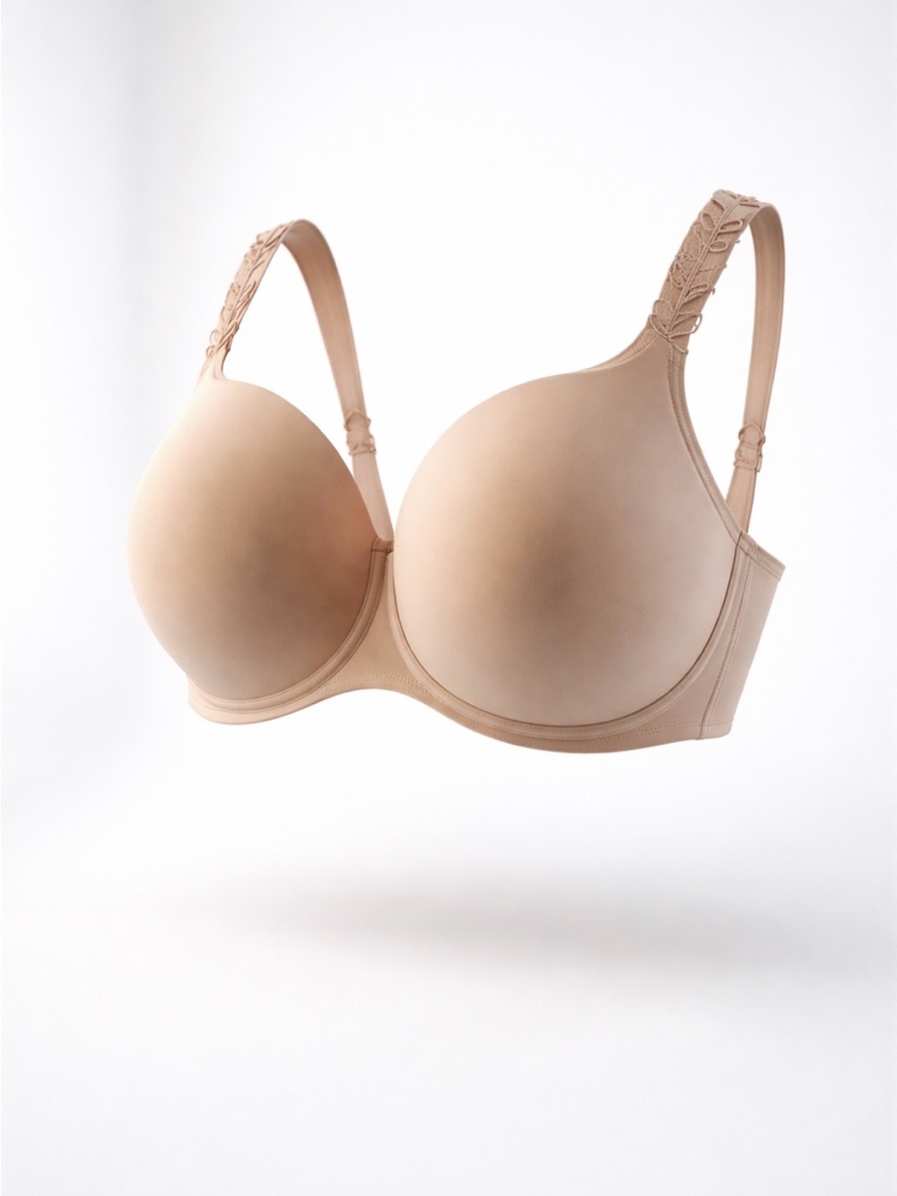 Everyday Contour T-Shirt Bra in Nude with Decorative Straps - Picture 3 of 6